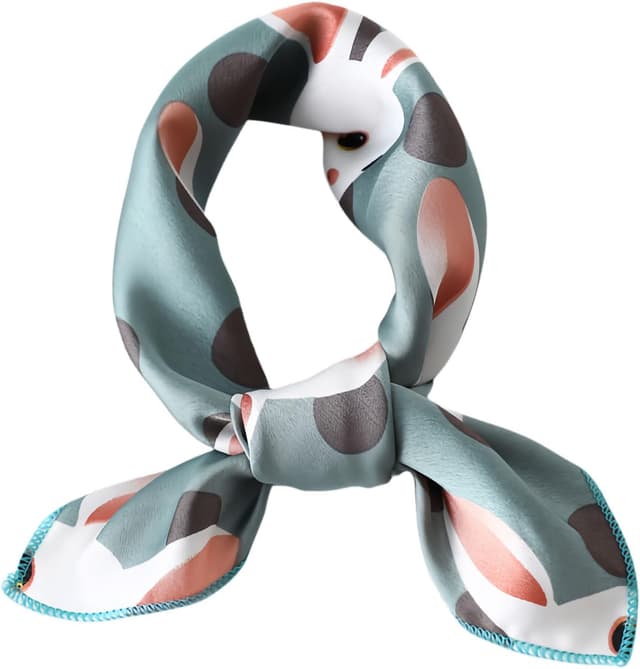 Detalle de MAIRY 23.5 Inch Satin Head Scarf (50 x 50 cm) – silk-like fashion bandana hair & neck wrap