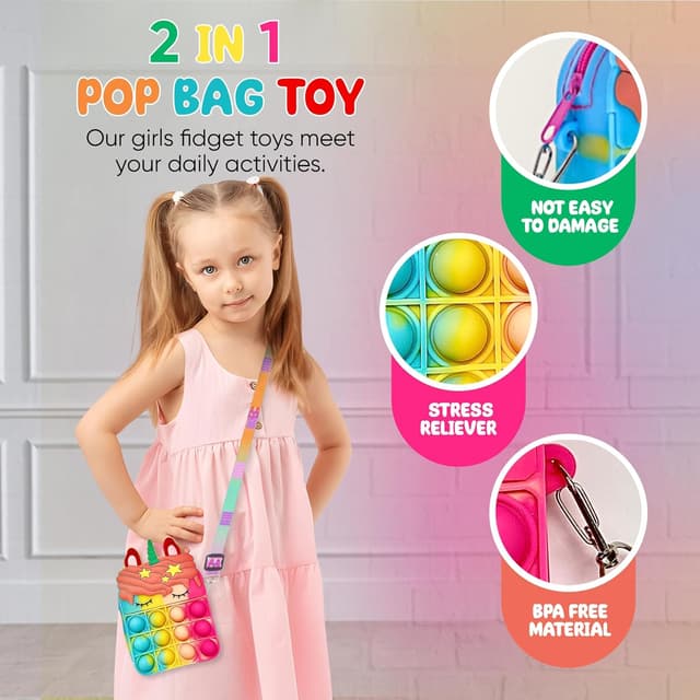 Detalle de 120 Pcs Fidget Toys Pack Sensory Pop, Slime, Spinner & More for Kids and Adults