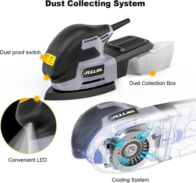 Thumbnail 1 de Jellas JD2442 220W Detail Mouse Sander