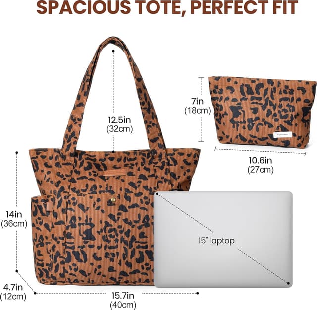 Detalle de Captain Blues tote bag with zip, 15.7 in