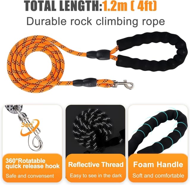 Detalle de WENDISI dog harness with leash set – step-in, breathable reflective no-pull harness for small dogs and cats