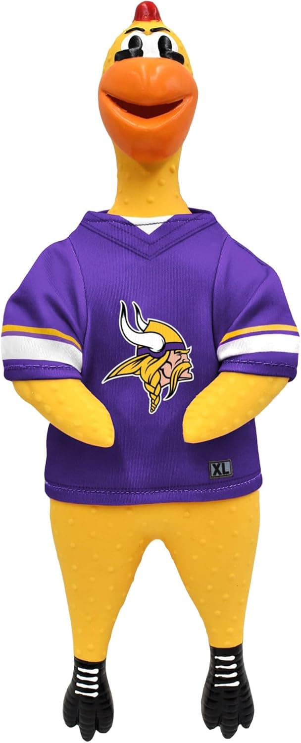 Thumbnail 6 de Littlearth NFL Rubber Chicken (Officially Licensed Teams) Pet-Safe Team Jersey Squeeze Toy