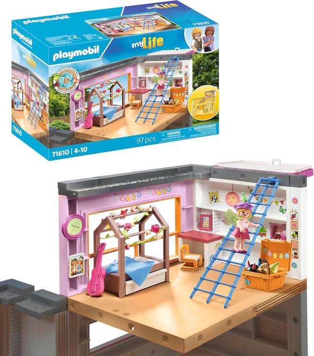 Imagen de PLAYMOBIL myLife 71610 Cameretta con area giochi 97 pezzi en OfertitasTOP
