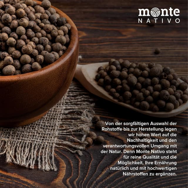 Detalle de Pimentkörner Monte Nativo (250 g) – ganze Pimentbeeren für Lebkuchen, Kochen & Würzen