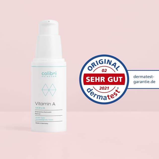 Detalle 1 de colibri skincare Vitamin A Sérum au rétinol, rétinal et bakuchiol (30 ml) — anti-âge visage