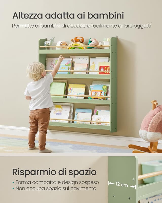 Detalle 2 de Libreria montessoriana SONGMICS 4 ripiani