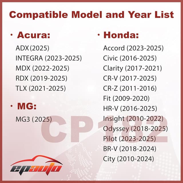 Thumbnail 1 de EPAuto CP182 Cabin Air Filter for Honda 2009-2025