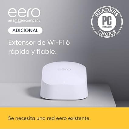 Detalle de eero 6 Router WiFi de Malla 🌐 | 500 Mb/s, 75 Dispositivos