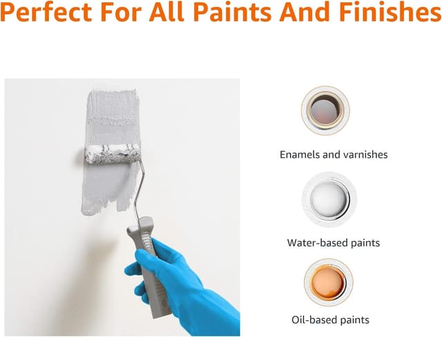 Detalle 2 de Amazon Basics Microfiber Paint Roller Covers 4" 24-pack ๐