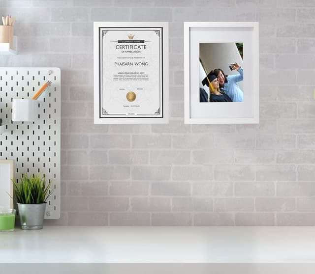 Detalle 2 de White A4 Gallery Wooden Boxed Picture Frame set of 3