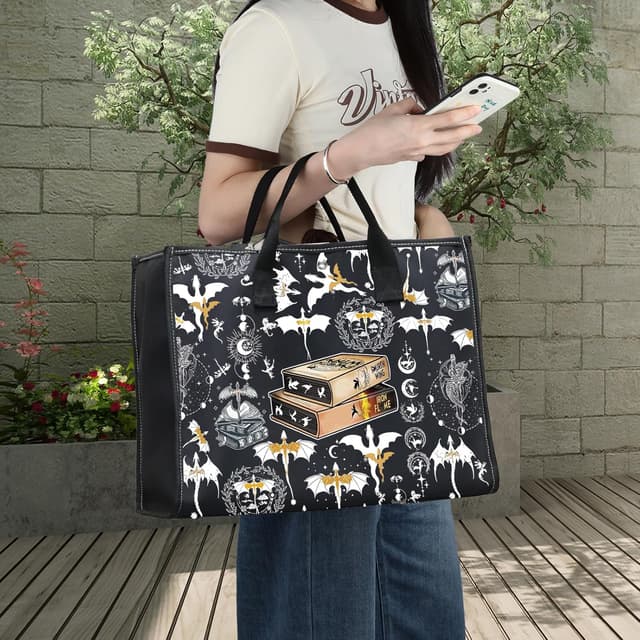 Detalle de LEVLO Wing Dragon Cosmetic Bag (Wing Dragon LT) cotton canvas zipper pouch