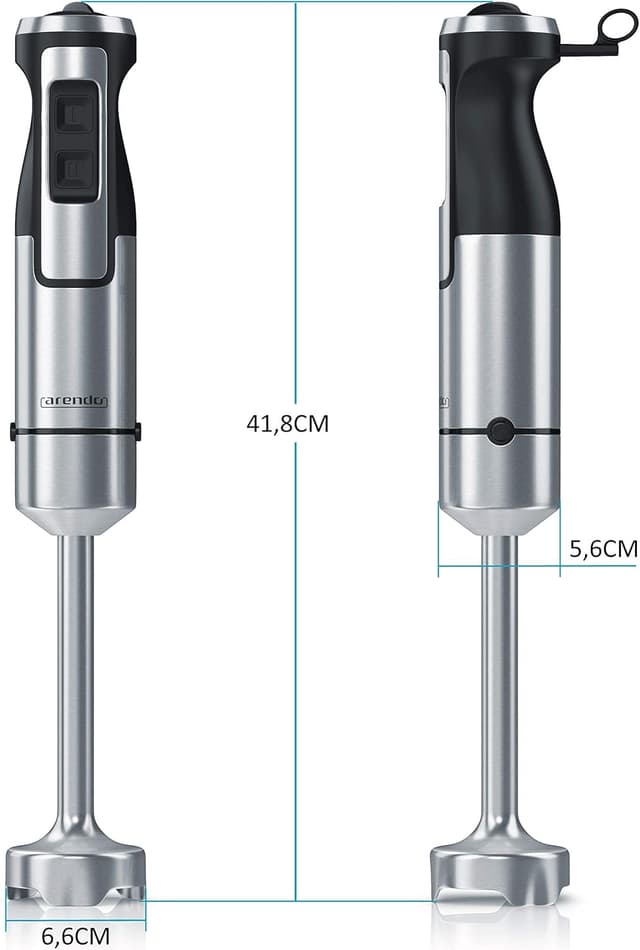Detalle 2 de Arendo Stabmixer 1000W Edelstahl Set
