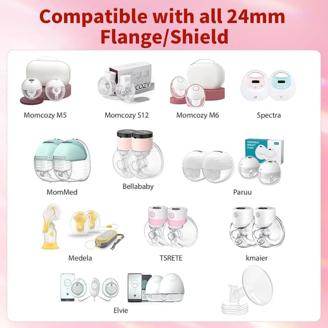 Detalle de Breast Pump Flange Inserts 13/15/17/19/21mm