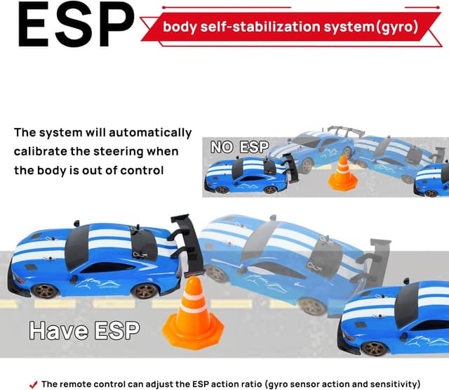 Detalle de BORSTOYPRO 1:14 drift RC telecomandata 4WD