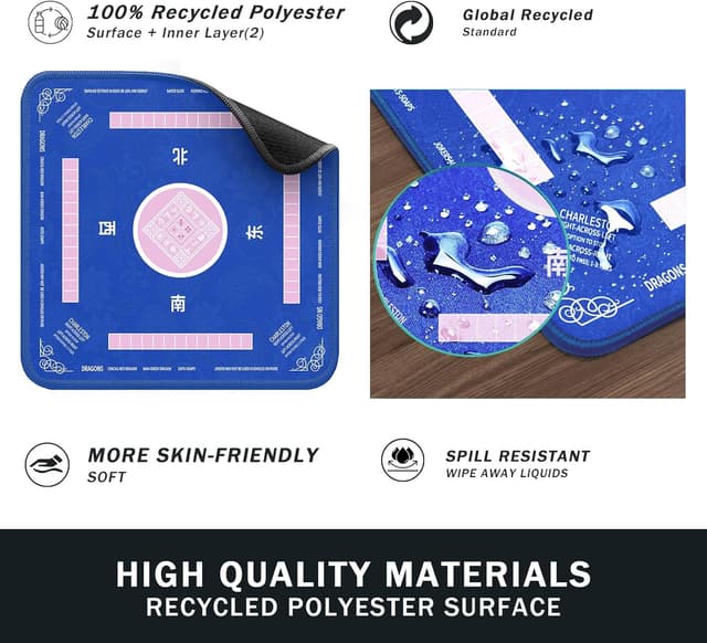 Thumbnail 2 de 2F22E Mahjong Mat 32.4x32.4 Inch gaming mat 🧩