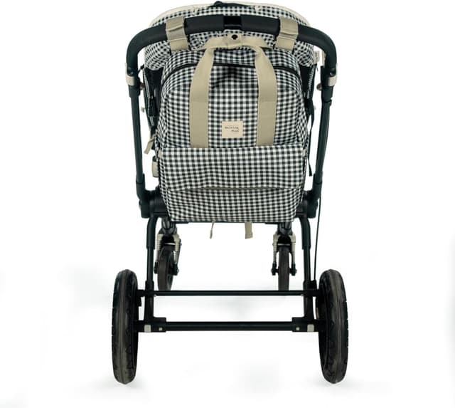 Detalle 1 de Walking Mum borsa zaino I Love Vichy 37 cm