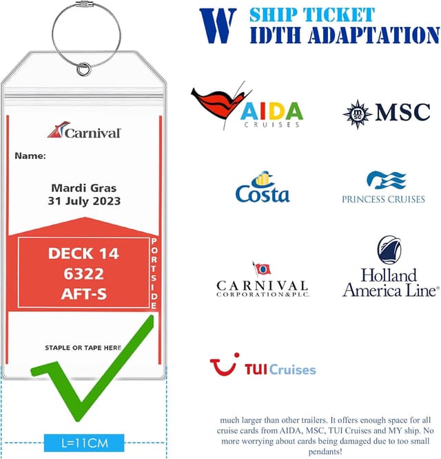Thumbnail 6 de Lammcou Étiquettes de Bagage XXL 19x11 cm
