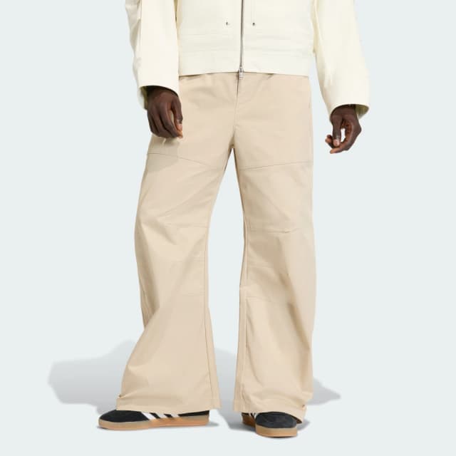 Detalle de Adidas Pantalón ancho Premium Essentials Beige