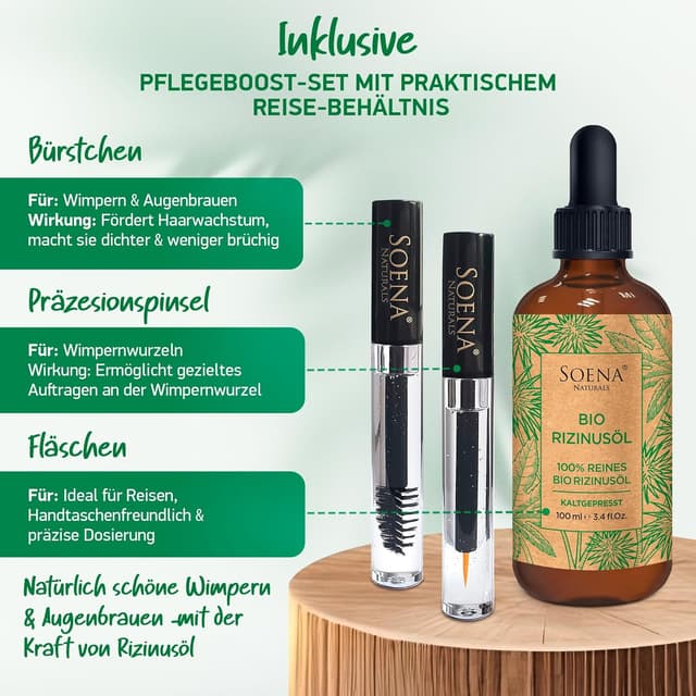 Detalle de BIO RIZINUSÖL 100% REIN Kaltgepresst