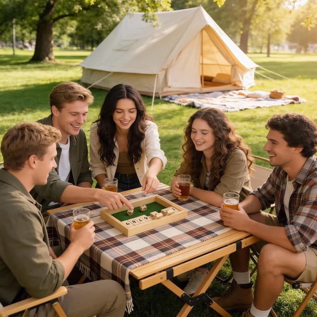 Detalle 2 de VingaHouse Shut the Box Game — 2-player wooden board 🎲