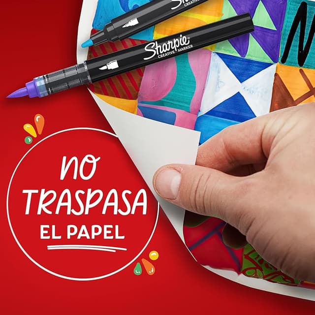 Detalle 2 de Sharpie Rotuladores acrílicos creativos 6 piezas 🎨