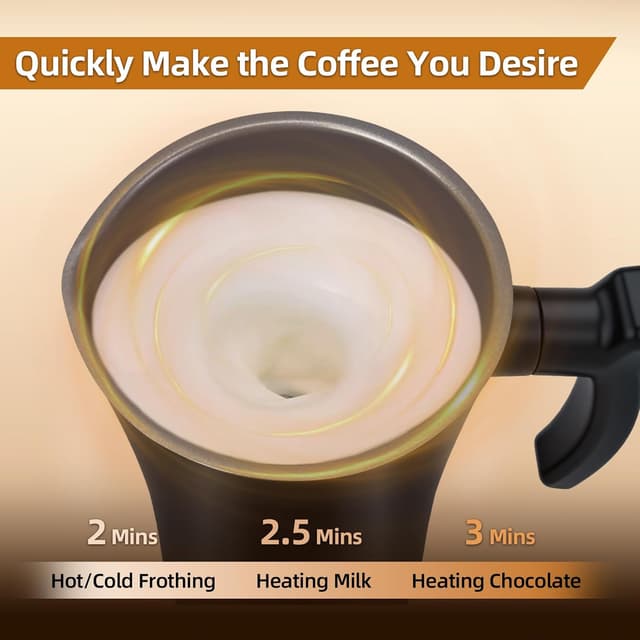 Thumbnail 6 de MUMAO Milk Frother 350ml Electric Milk Steamer 🥛