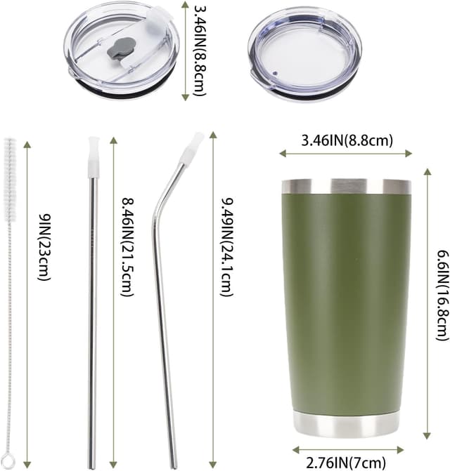 Detalle de YJH Y·J&H 20oz (550ml) Travel Tumbler double-wall vacuum insulated coffee mug in Pink