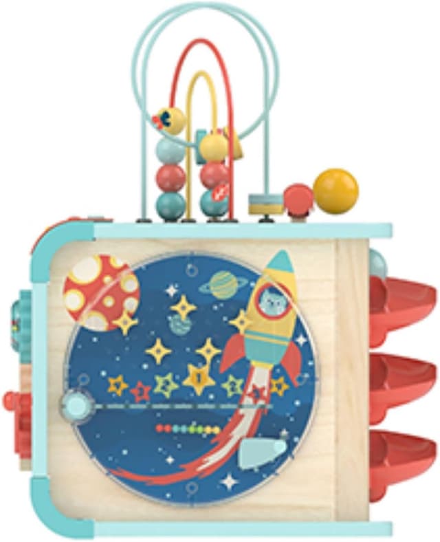 Detalle de Hape Magischer Motorikwürfel mit Sound-Funktion – Motorikspielzeug ab 12 Monaten