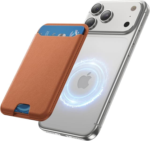 Thumbnail 6 de TWZKG MagSafe Wallet (3 Card Holder) — magnetic phone wallet with RFID blocking vegan leather, Grey