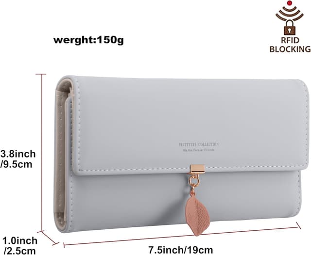 Detalle 2 de ZhengYue Ladies Purse RFID Wallet with Card Slots