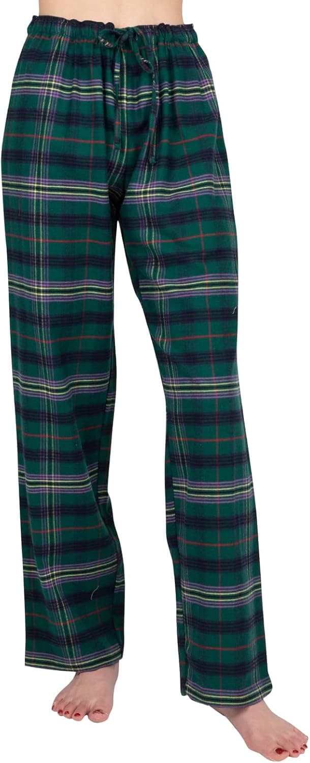 Detalle de JTPW Damen Pyjama- oder Lounge-Bottoms aus 100% Baumwollflanell mit Taschen