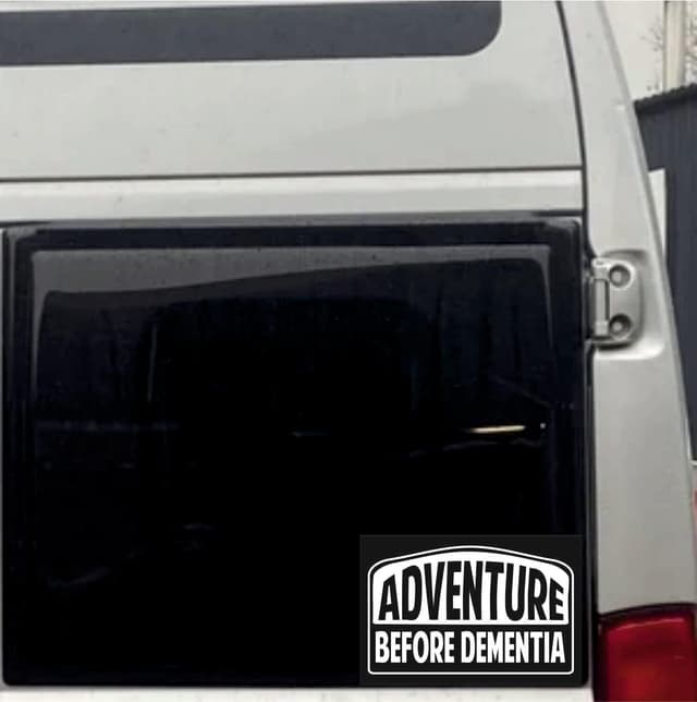 Thumbnail 1 de Adventure Before Dementia Sticker for Campers