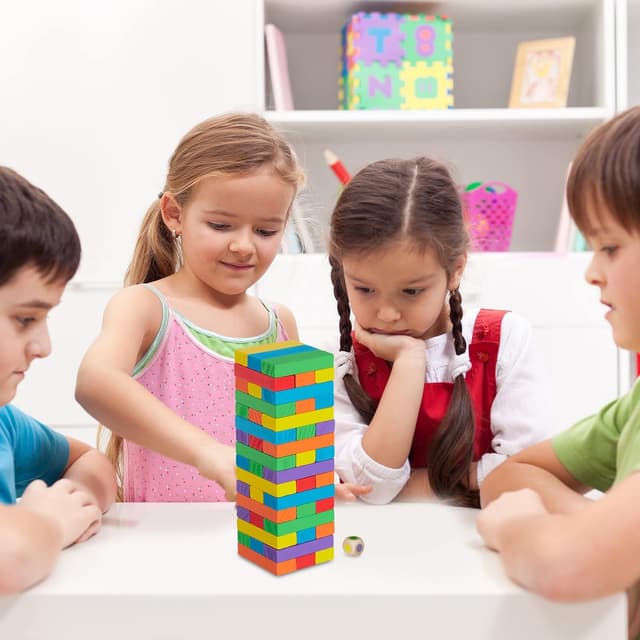 Detalle 1 de Relaxdays Torre Traballante Gioco da Tavola