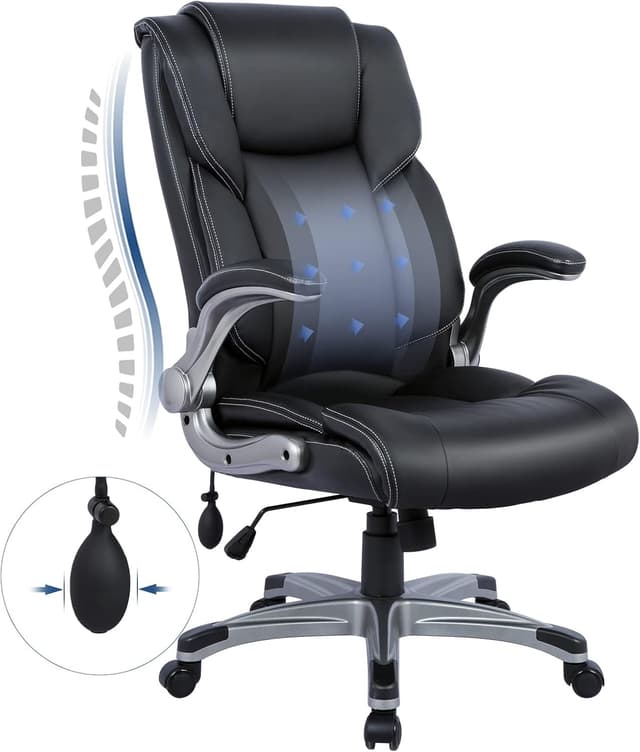 Detalle de COLAMY ergonomic office chair, high back