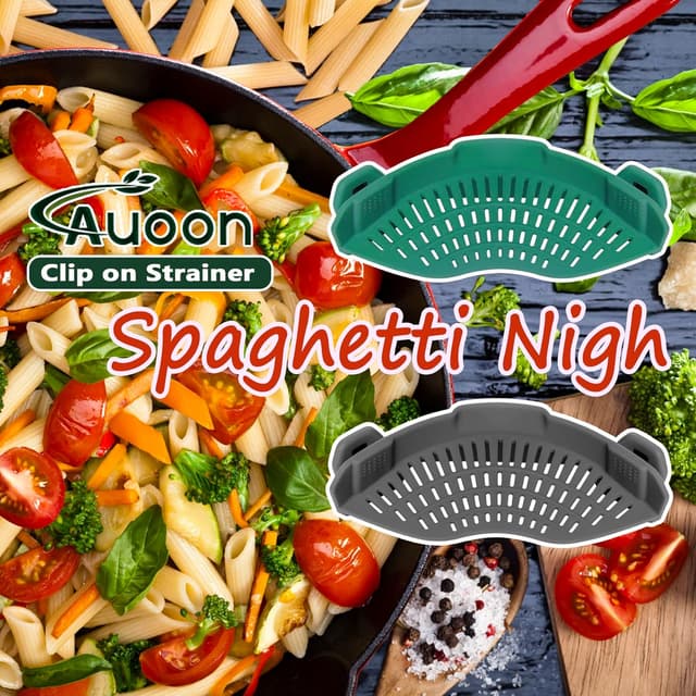 Thumbnail 3 de AUOON Clip On Strainer pasta strainer 230°C
