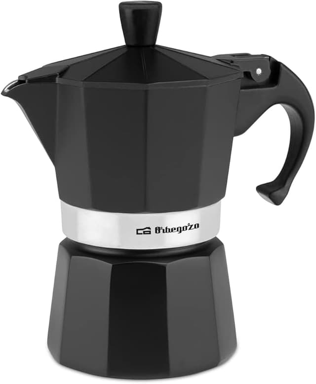 Detalle de Orbegozo KFN 310 Cafetera Italiana 3 Tazas ☕ Apta para todo tipo de cocinas