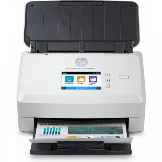 Detalle de HP ScanJet Enterprise Flow N7000 snw1: escáner de documentos para gran volumen