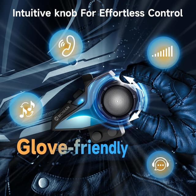 Thumbnail 6 de Moman H2E Motorcycle Intercom 1000m