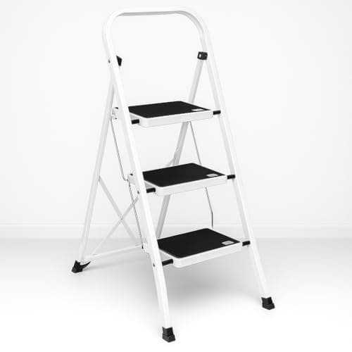 Detalle de T-LOVENDO.ES Escalera plegable 3 peldaños