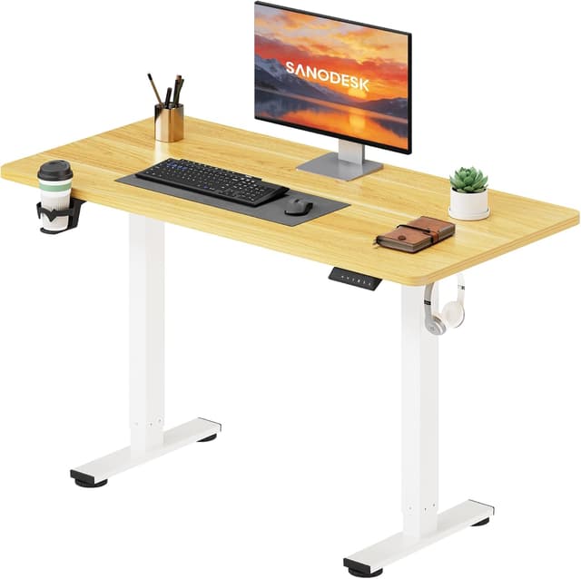 Detalle de Electric standing desk 73.5 to 118cm