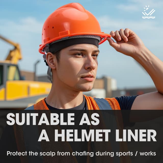 Detalle de THINDUST 3-Pack Breathable Mesh Skull Caps for Helmet Liners (Quick-Dry Cycling Beanies)