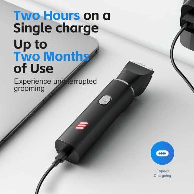 Thumbnail 5 de Body Hair Trimmer Men 2-in-1 Grooming Kit 🪒