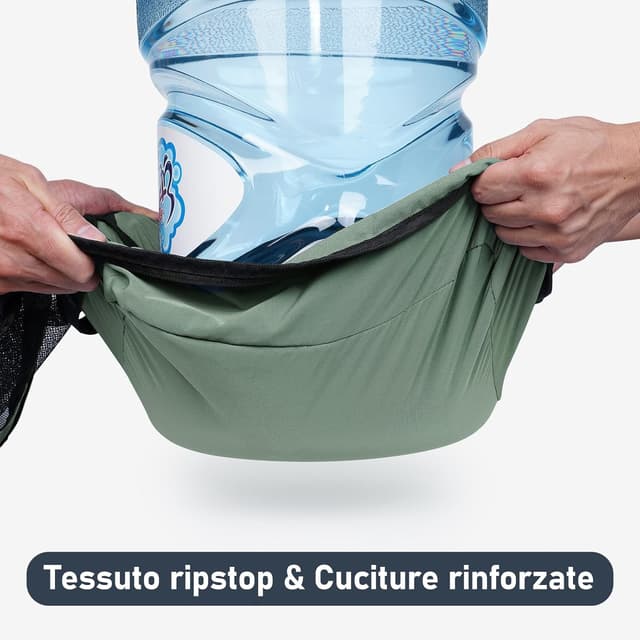 Detalle 2 de ECOHUB Organizer Valigie 7 Pezzi Set Packing Cubes in PET ecologico – Verde