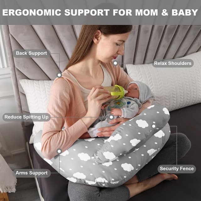 Thumbnail 3 de Topchances Pregnancy Pillow U-Shaped 100% Cotton 🤱