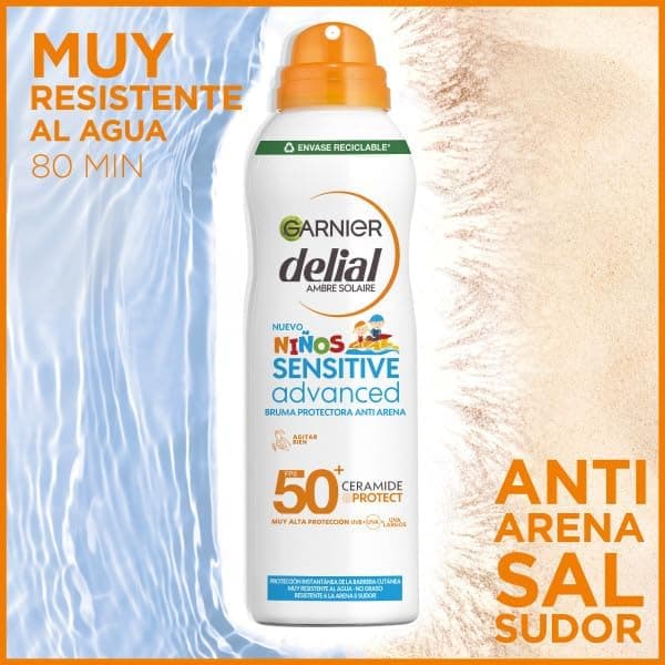 Detalle 2 de Garnier Delial Pack Limitado: Brumas FPS 50+ + Gorro Regalo