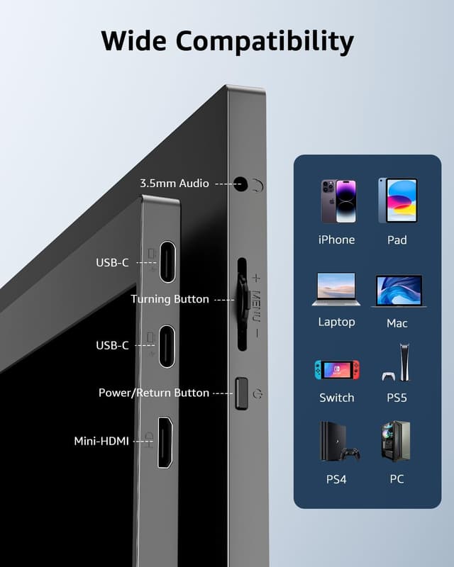 Thumbnail 6 de Yodoit Yodoit portable monitor 15.6in FHD