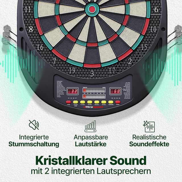 Detalle de Elektrische Dartscheibe von Ultrasport 33 Spiele