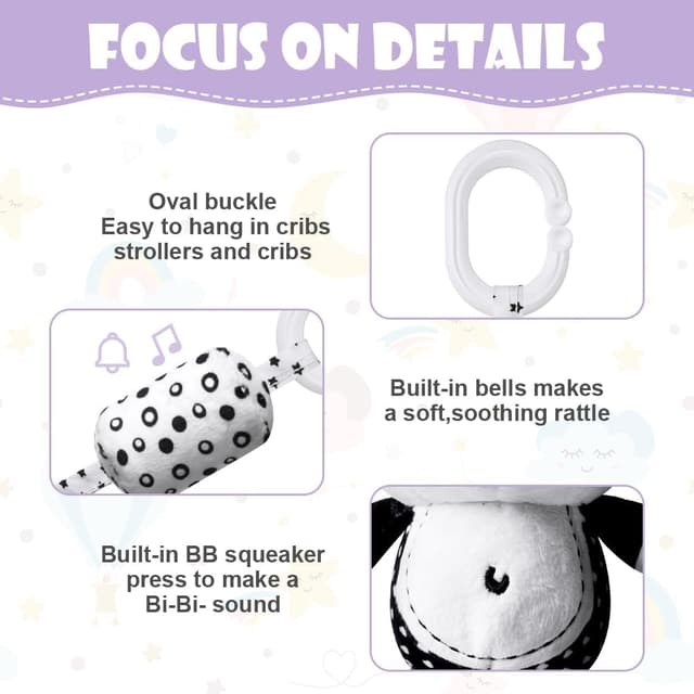 Thumbnail 3 de Aolso Juguetes Colgantes para Cochecito 3 piezas