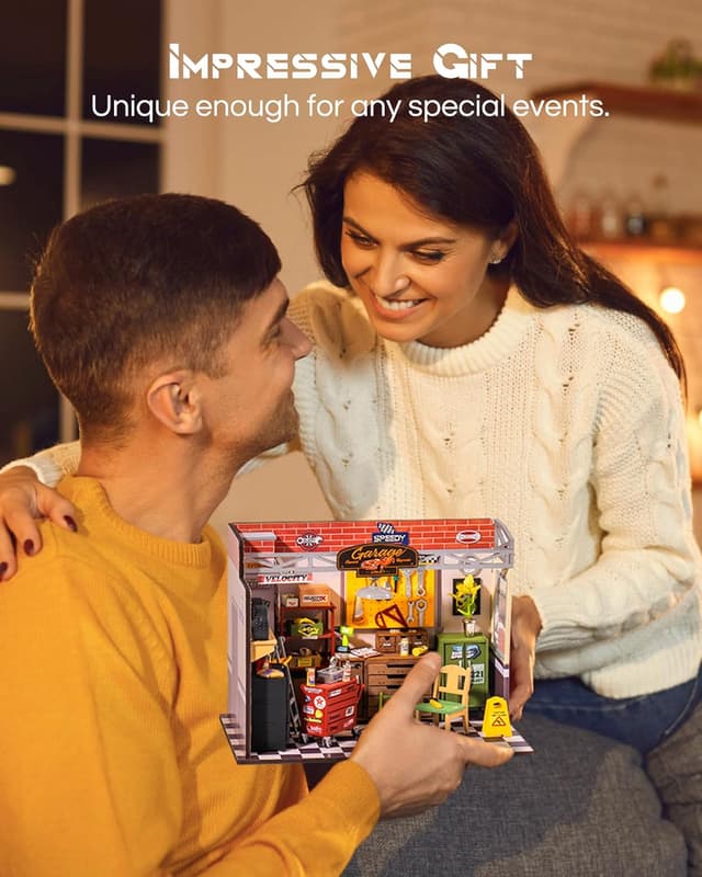 Thumbnail 6 de Rolife Maison de Poupée Garage Workshop 157 pièces