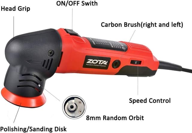 Detalle 2 de ZOTA Orbital Polisher 3 in Dual Action Mini Kit